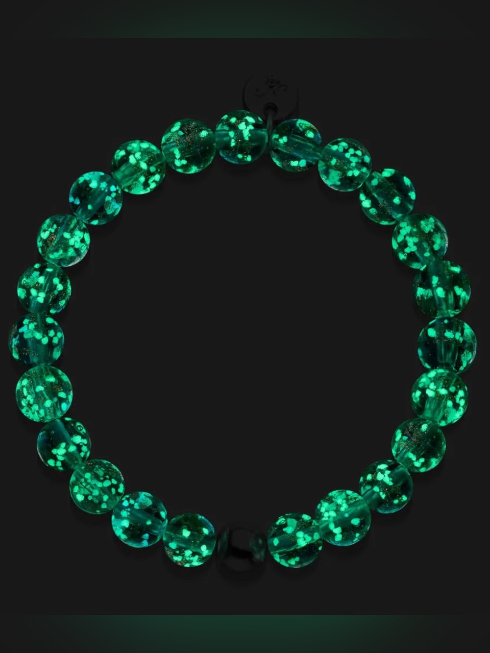 NWT Nogu Teal | .925 Sterling Silver | Firefly Glass Bracelet (18 cm=7 inches) - Picture 2 of 7